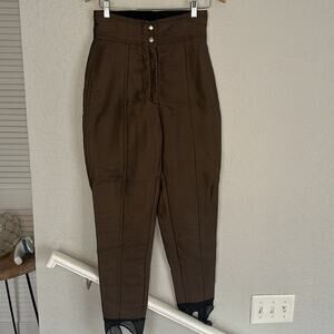 Vintage Head Sportswear Apres Ski Pants Wool Snow Winter Brown Compression